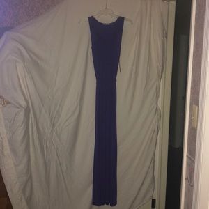 Tahari purple maxi dress